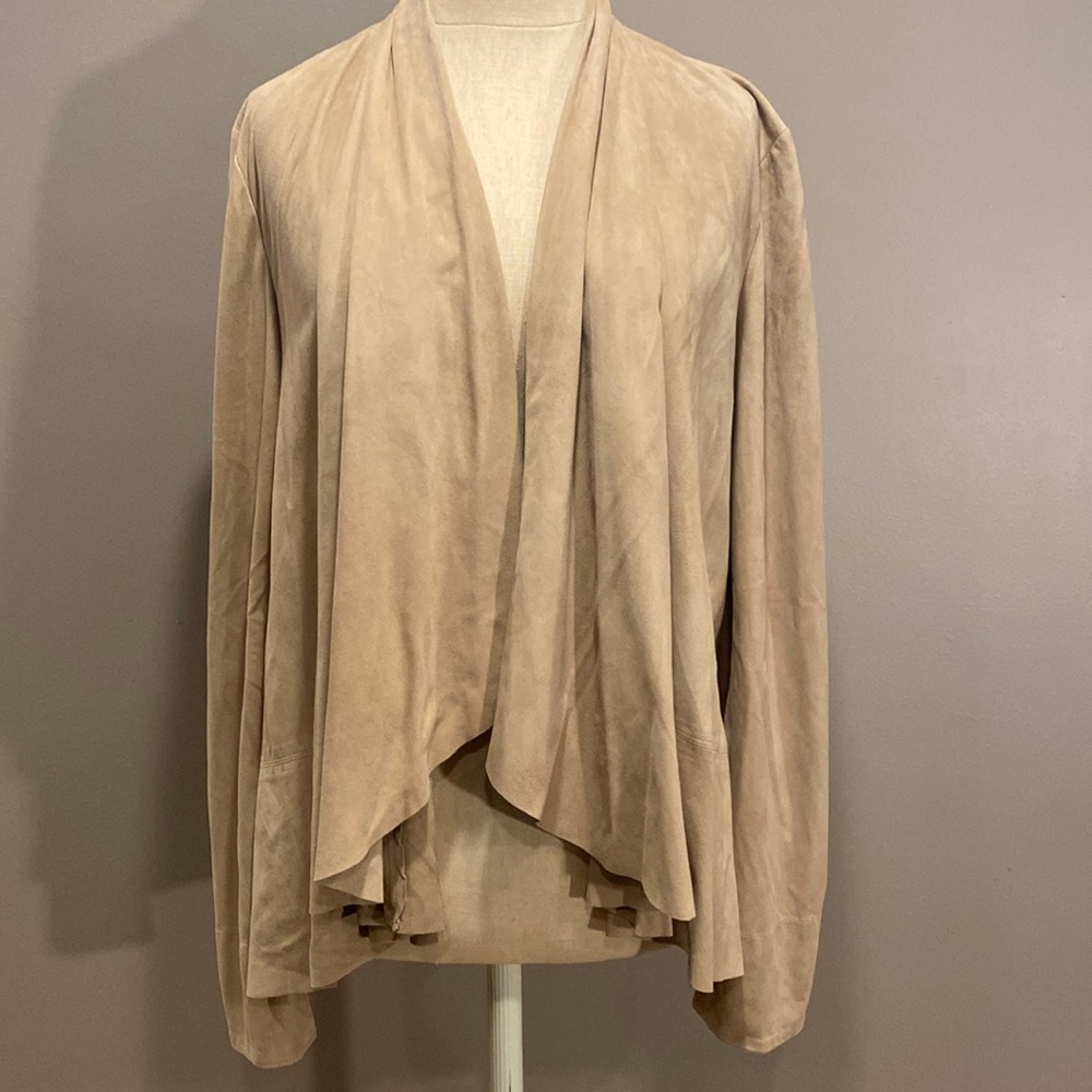 Ralph Lauren lambs suede jacket, size 8, beige